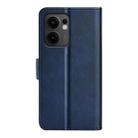 For OPPO Reno13 F Dual-side Magnetic Buckle Horizontal Flip Leather Phone Case(Dark Blue) - 3