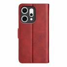 For OPPO Reno14 Pro 5G Global Dual-side Magnetic Buckle Horizontal Flip Leather Phone Case(Red) - 3