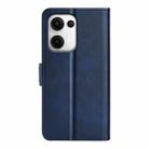 For OPPO Reno13 Pro 5G Dual-side Magnetic Buckle Horizontal Flip Leather Phone Case(Dark Blue) - 3