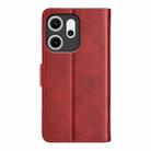 For OPPO Reno14 F 5G Dual-side Magnetic Buckle Horizontal Flip Leather Phone Case(Red) - 3