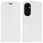 For OPPO Reno10 Pro+ R64 Texture Single Vertical Flip Leather Phone Case(White) - 1