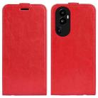 For OPPO Reno10 Pro+ R64 Texture Single Vertical Flip Leather Phone Case(Red) - 1