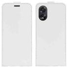 For OPPO A38 R64 Texture Single Vertical Flip Leather Phone Case(White) - 1