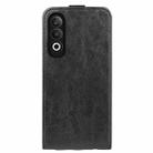 For OPPO K12 R64 Texture Single Vertical Flip Leather Phone Case(Black) - 3