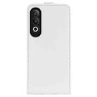 For OPPO K12 R64 Texture Single Vertical Flip Leather Phone Case(White) - 3