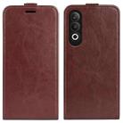 For OPPO K12 R64 Texture Single Vertical Flip Leather Phone Case(Brown) - 1