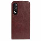 For OPPO K12 R64 Texture Single Vertical Flip Leather Phone Case(Brown) - 3