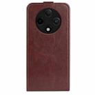 For OPPO A3 Pro 5G R64 Texture Single Vertical Flip Leather Phone Case(Brown) - 3