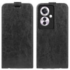 For OPPO Reno11 F 5G R64 Texture Single Vertical Flip Leather Phone Case(Black) - 1