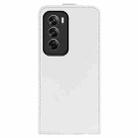 For OPPO Reno12 5G Global R64 Texture Single Vertical Flip Leather Phone Case(White) - 3