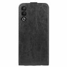 For OPPO A3 Pro Global R64 Texture Single Vertical Flip Leather Phone Case(Black) - 3