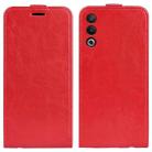 For OPPO A3 Pro Global R64 Texture Single Vertical Flip Leather Phone Case(Red) - 1