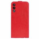 For OPPO A3 Pro Global R64 Texture Single Vertical Flip Leather Phone Case(Red) - 3