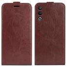 For OPPO A3 Pro Global R64 Texture Single Vertical Flip Leather Phone Case(Brown) - 1