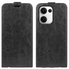 For OPPO Reno13 5G R64 Texture Single Vertical Flip Leather Phone Case(Black) - 1