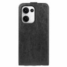 For OPPO Reno13 5G R64 Texture Single Vertical Flip Leather Phone Case(Black) - 3