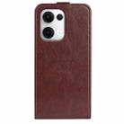 For OPPO Reno13 5G R64 Texture Single Vertical Flip Leather Phone Case(Brown) - 3