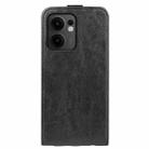 For OPPO Reno13 F R64 Texture Single Vertical Flip Leather Phone Case(Black) - 3
