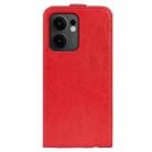 For OPPO Reno13 F R64 Texture Single Vertical Flip Leather Phone Case(Red) - 3