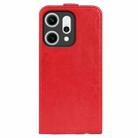 For OPPO Reno14 5G R64 Texture Single Vertical Flip Leather Phone Case(Red) - 3