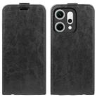 For OPPO Reno14 Pro 5G Global R64 Texture Single Vertical Flip Leather Phone Case(Black) - 1