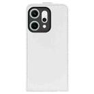 For OPPO Reno14 Pro 5G Global R64 Texture Single Vertical Flip Leather Phone Case(White) - 3