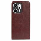 For OPPO Reno14 Pro 5G Global R64 Texture Single Vertical Flip Leather Phone Case(Brown) - 3