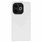 For OPPO A5 Pro Global 5G R64 Texture Single Vertical Flip Leather Phone Case(White) - 3