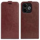 For OPPO A5 Pro Global 5G R64 Texture Single Vertical Flip Leather Phone Case(Brown) - 1