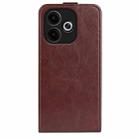 For OPPO A5 Pro Global 5G R64 Texture Single Vertical Flip Leather Phone Case(Brown) - 3
