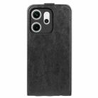 For OPPO Reno14 F 5G R64 Texture Single Vertical Flip Leather Phone Case(Black) - 3