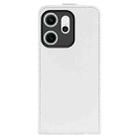 For OPPO Reno14 F 5G R64 Texture Single Vertical Flip Leather Phone Case(White) - 3