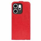 For OPPO Reno14 F 5G R64 Texture Single Vertical Flip Leather Phone Case(Red) - 3