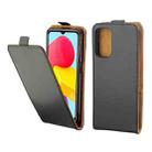 For Samsung Galaxy M13 4G Vertical Flip Leather Case with Card Slot(Black) - 1
