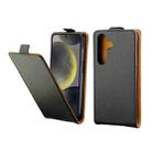 For Samsung Galaxy S24 5G Vertical Flip Leather Case with Card Slot(Black) - 1