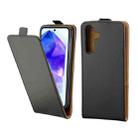 For Samsung Galaxy A55 5G Vertical Flip Leather Case with Card Slot(Black) - 1