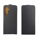 For Samsung Galaxy S24 FE 5G Vertical Flip Leather Case with Card Slot(Black) - 2