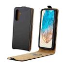 For Samsung Galaxy M35 5G Vertical Flip Leather Case with Card Slot(Black) - 1