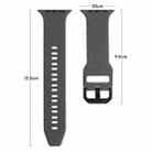 For Apple Watch 8 45mm Ripple Silicone Sports Watch Band(Brown) - 5