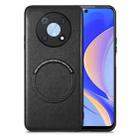 For Huawei Nova Y90 Solid Color Leather Skin Back Cover Phone Case(Black) - 1