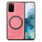 For Samsung Galaxy S20+ Solid Color Leather Skin Back Cover Phone Case(Pink) - 1
