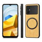 For Xiaomi POCO M5 4G Solid Color Leather Skin Back Cover Phone Case(Yellow) - 2