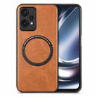 For Oneplus Nord CE 2 Lite 5G Solid Color Leather Skin Back Cover Phone Case(Brown) - 1
