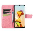 For ZTE Blade A33S Butterfly Love Flower Embossed Leather Phone Case(Pink) - 3