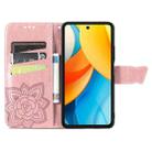 For ZTE Blade V60 Vita Butterfly Love Flower Embossed Leather Phone Case(Rose Gold) - 3