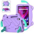 For Lenovo Tab M8 8506X 3rd Gen Ice Baby EVA Shockproof Hard PC Tablet Case(Light Purple+Mint Green) - 1