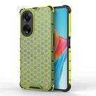 For OPPO A98 5G / A1 5G Shockproof Honeycomb Phone Case(Green) - 1