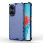 For OPPO A98 5G / A1 5G Shockproof Honeycomb Phone Case(Blue) - 1