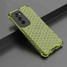 For OPPO Reno12 Global Shockproof Honeycomb Phone Case(Green) - 2