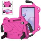 For Sumsung Galaxy Tab A 8.4 2020 T307/T307u Ice Baby EVA Shockproof Hard PC Tablet Case(Rose Red+Black) - 1